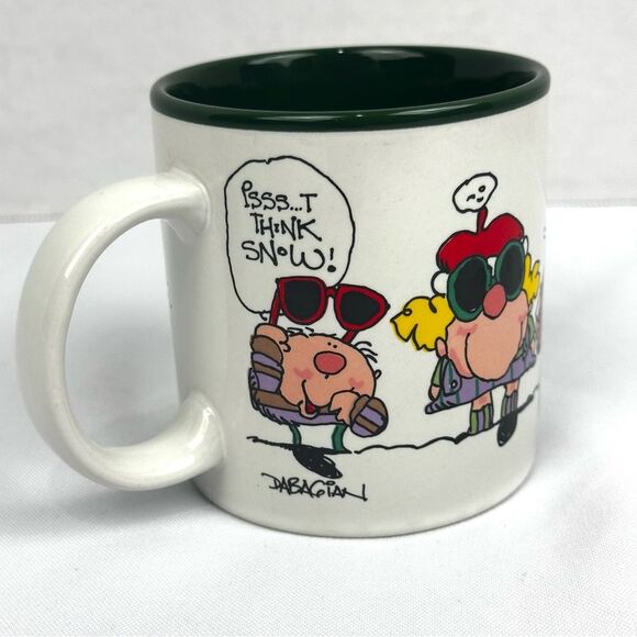 Vintage May All Your Christmases Be Bright Mug by Dabagian 1987 Potpourri Press - Picture 2 of 6